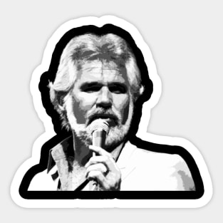 Kenny Rogers // Vintage Style Design Sticker